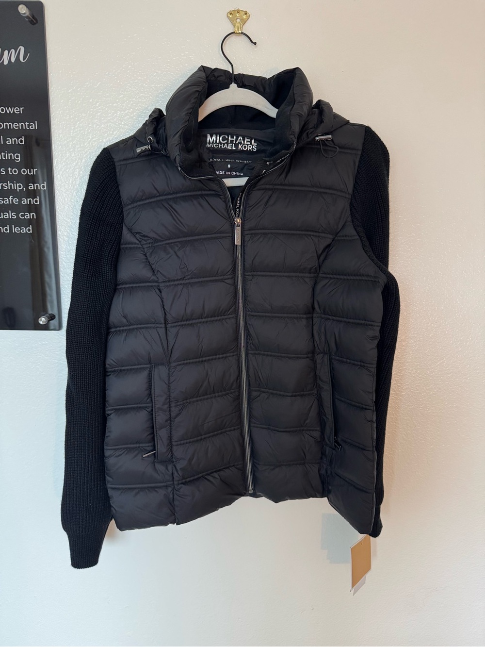 brand new michael kors puffer jacket
